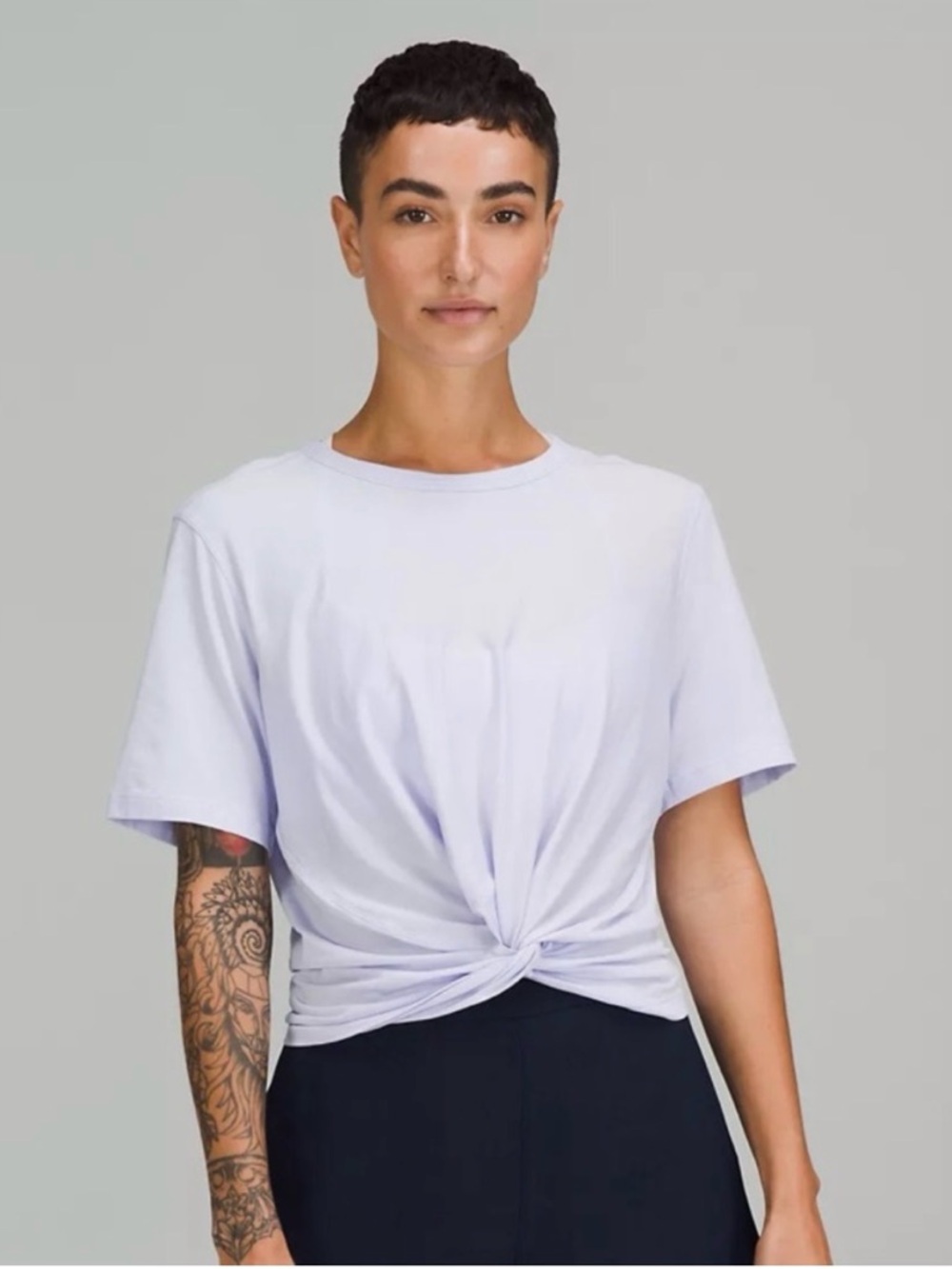 lululemon athletica Twist-Knot Short Sleeve Tee - Pale Lavender